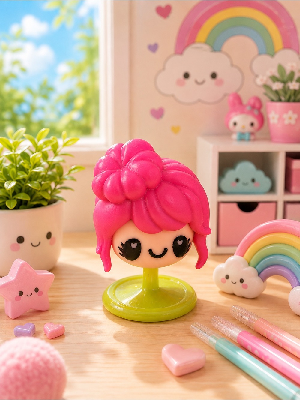 KAWAII CRUSH Mini Figure Pink Head